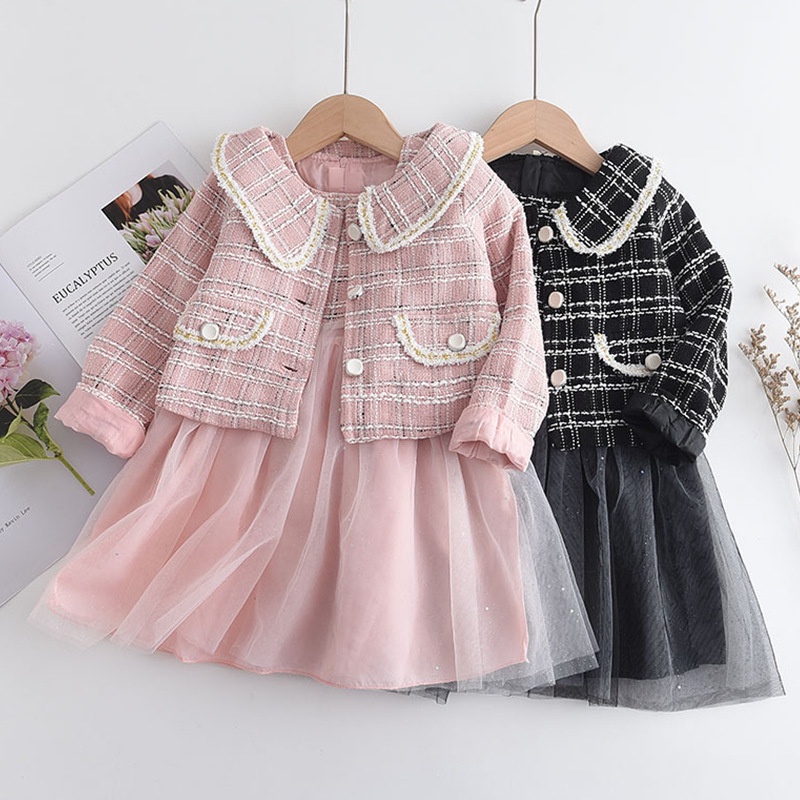 LittleAaron DRESS CHOAHEYO VEST EBV Baju Dress Anak Perempuan Import