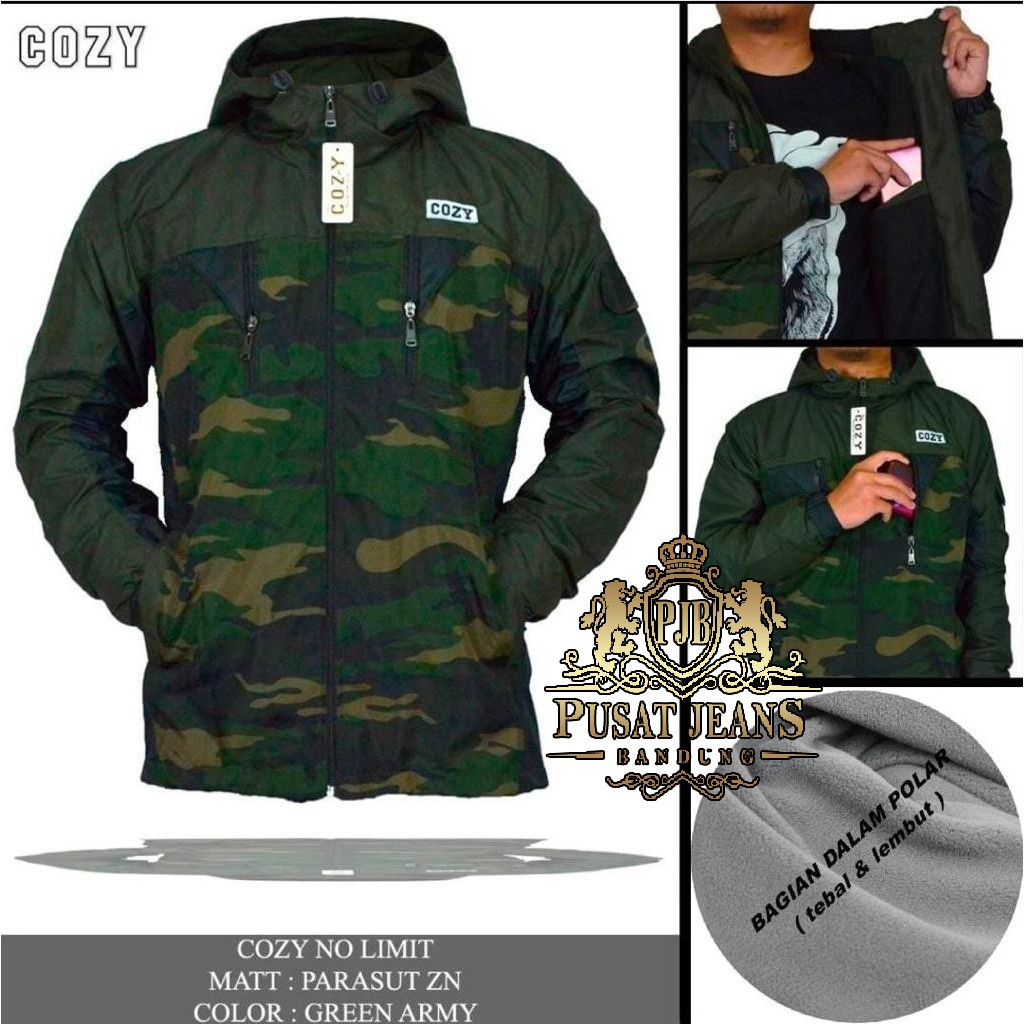 RCL - Jaket Cozy Jaket Gunung Outdoor Cozy Amazing Bahan Tebal Puring Polar