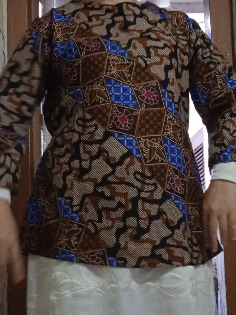 Batik Couple Keluarga Atasan Motif Sogan Loreng - Nivana Batik