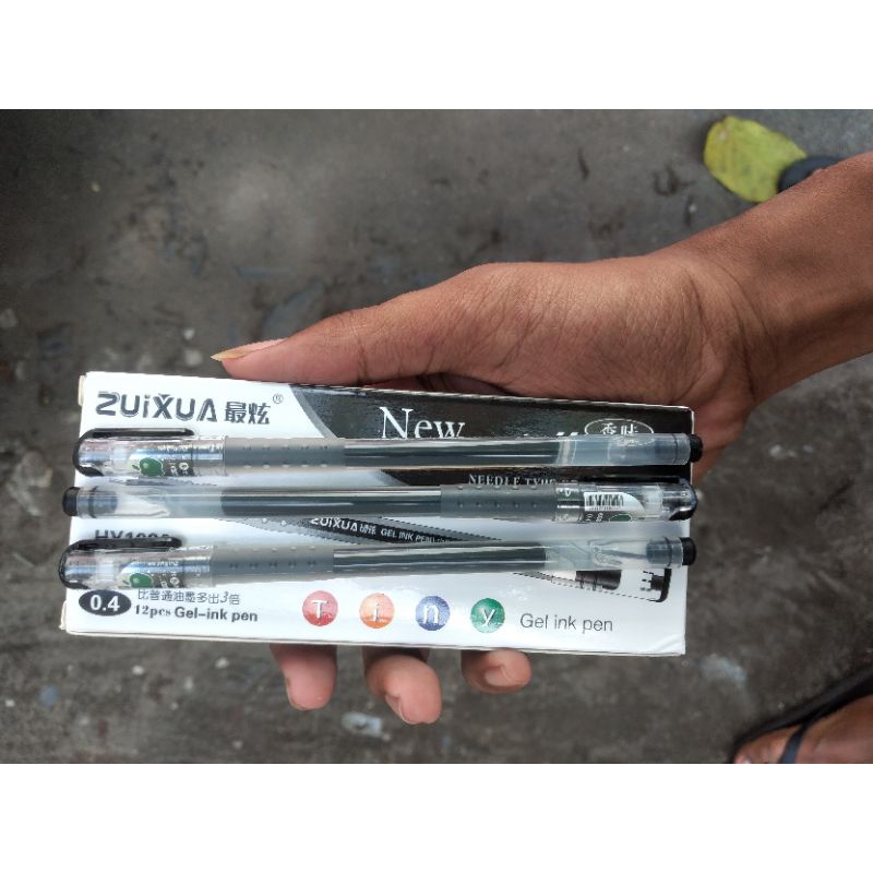 

BOLPOIN GEL HY 1020 BOLPOIN TANPA MACET(1PAK=12PCS)