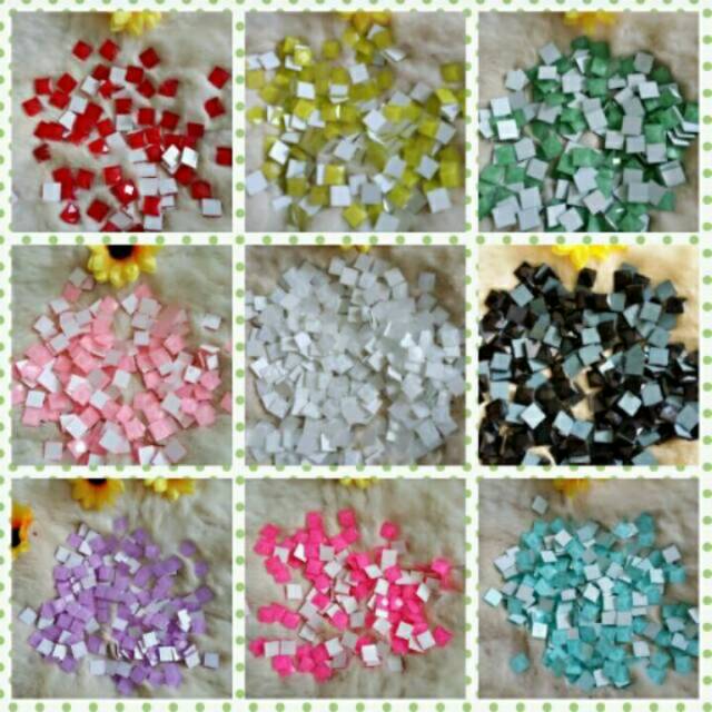 Jelly square Bahan kotak Bahan square Bahan decocase blink blink square blink