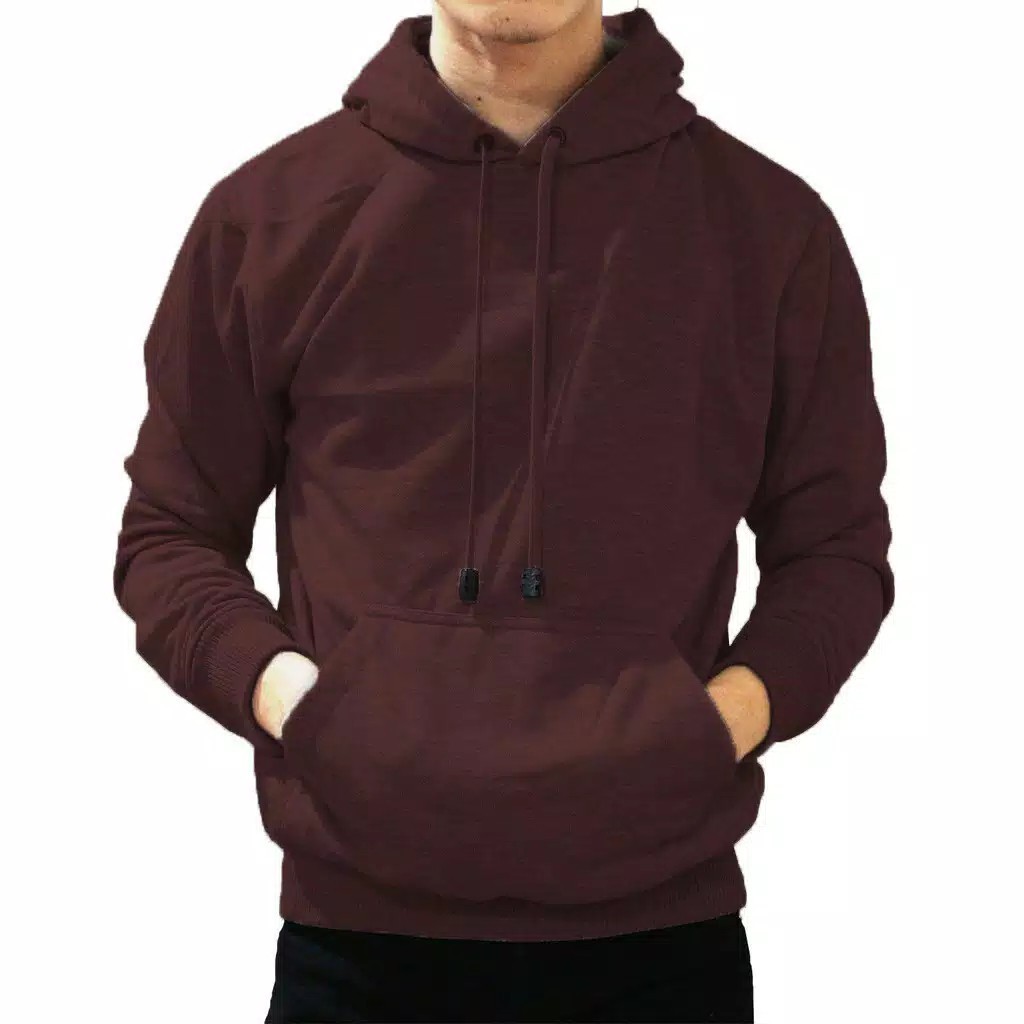 (BIG SALE) Sweater Polos Hoodie Ziper Oblong Premium Fleece Tebal