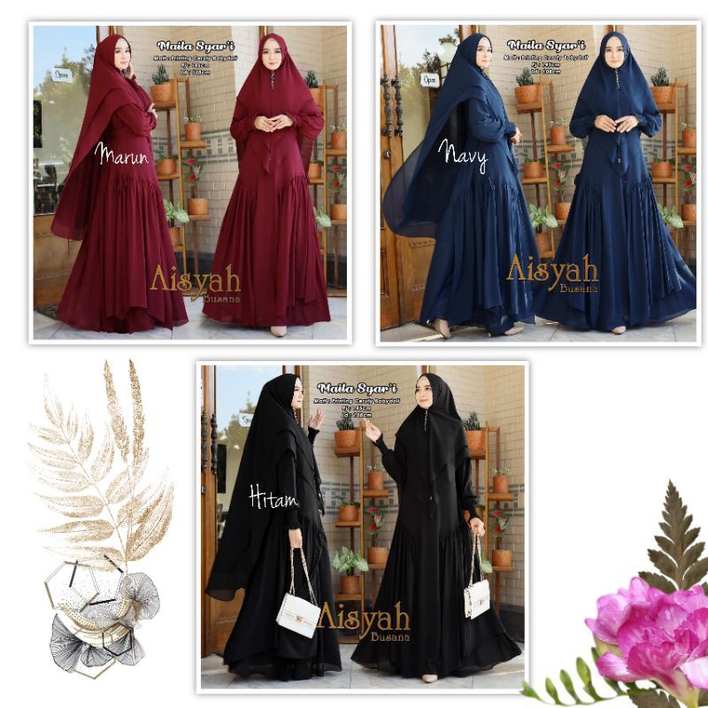 BUSANA MUSLIM WANITA CERUTY POLOS SET BAJU MUSLIM WANITA SETELAN BAJU MUSLIM SYARI WANITA CERUTY POL