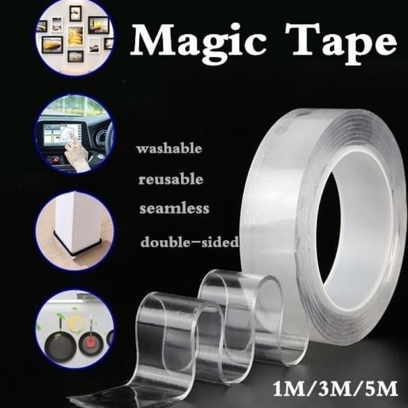

Magic Double Tape Transparan Bening Tahan Air Serbaguna 30mm 3cm platinumcp90 Murah