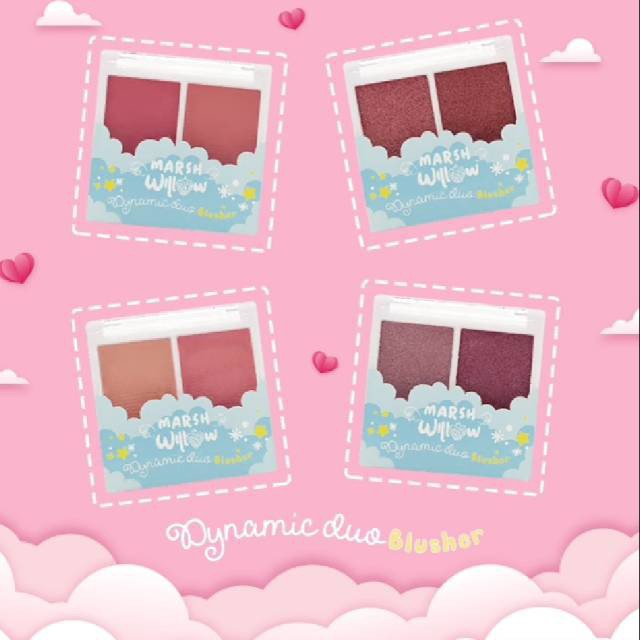 ★ BB ★ MARSHWILLOW Dynamic Duo Blusher | Blush On Matte | Shimmer by Natasha Wilona