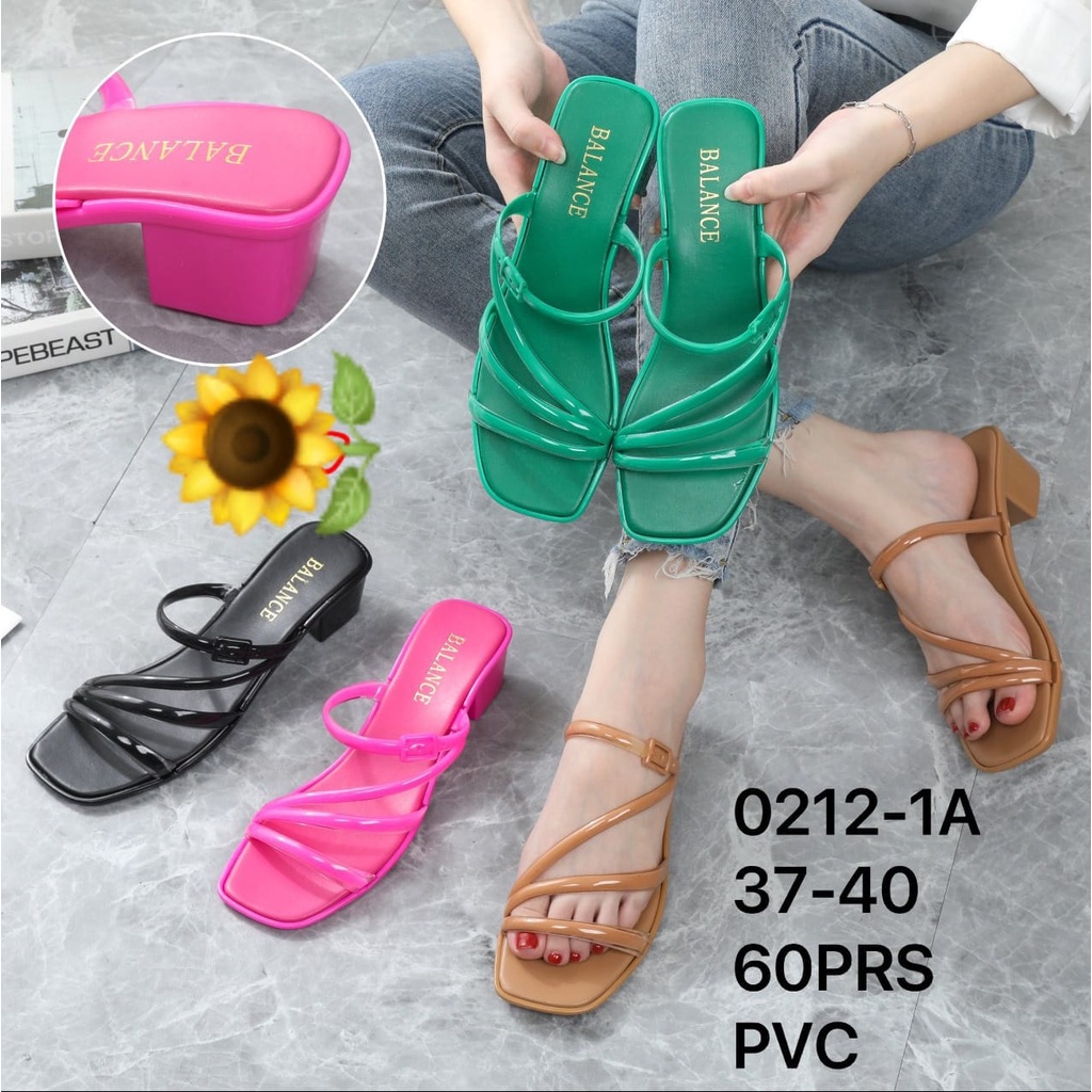 Sandal Karet Jelly Wedges Wanita import Model Terbaru Original Kekinian by AGUNG STYLEBalance 0212-1A