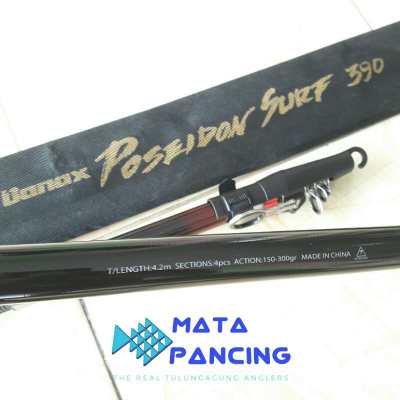 Joran banax poseidon surf 390 420 teleskopik spiral carbon