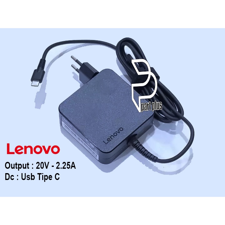 Adaptor Charger Lenovo Thinkpad X1 Tablet X270 X570 2.25a Usb-c 45w