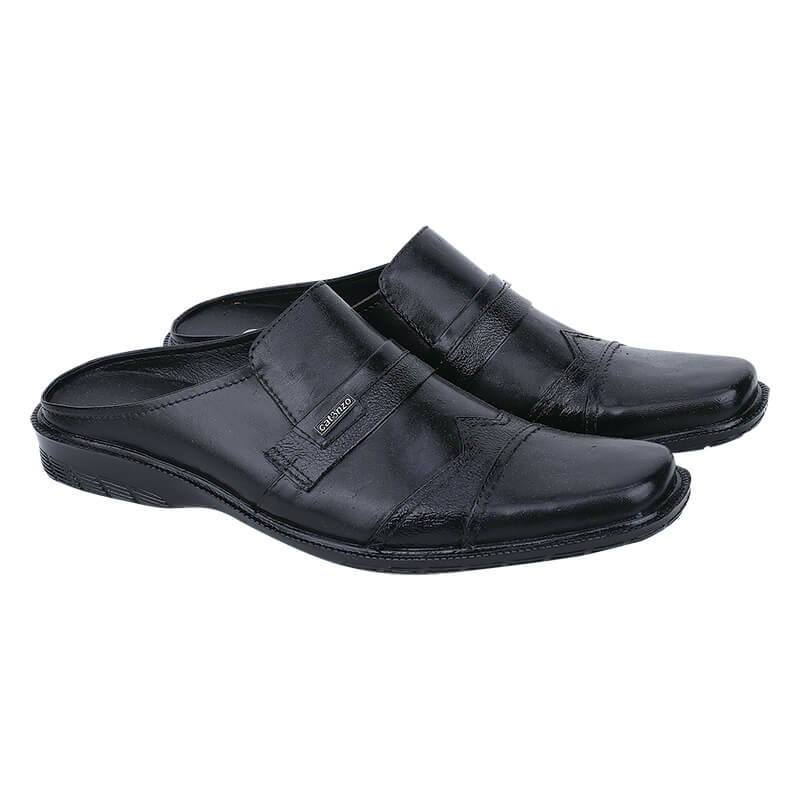 🔥NEW ARRIVAL🔥 Sepatu Sandal / Bustong casual pria Kulit Hitam Catenzo YA 042 murah