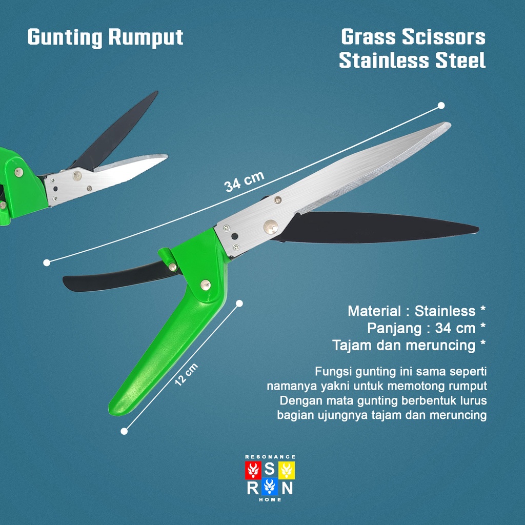 Gunting Rumput 3 Fungsi / Gunting Taman Resonance Home