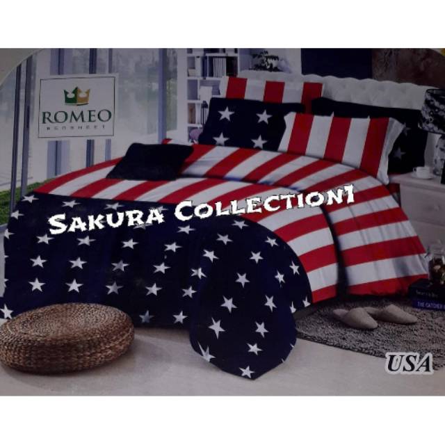 ROMEO BEDCOVER +  SPREI UKURAN 120X200  (1 Set)