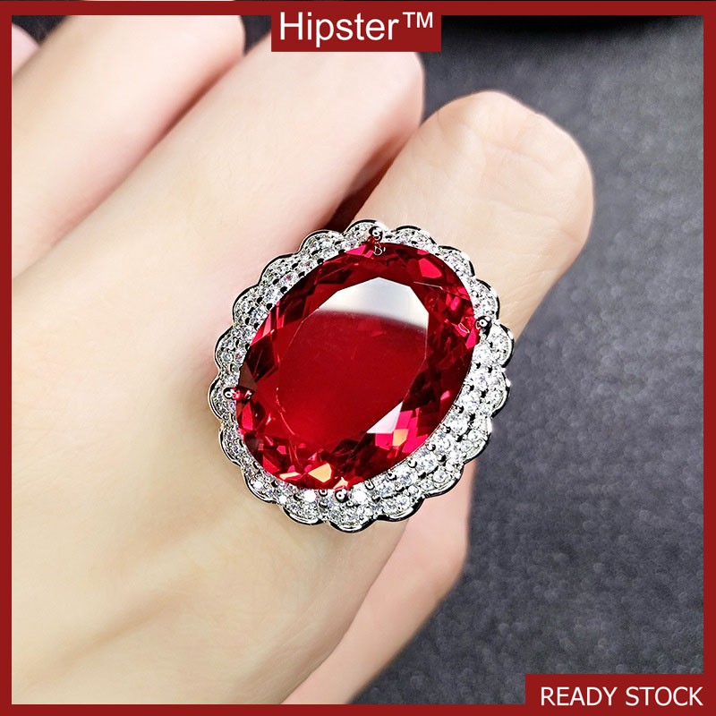 Best Selling Fashion Elegant Graceful Inlaid Ruby Ring