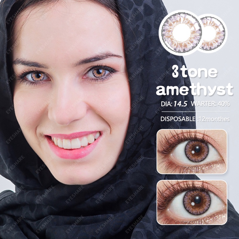 Menyinarimu【COD】BROWN Softlens Lensa wanita antik  Mata Penuh Gaya Dan Cantik Softlens Warna Sederhana Dan Canggih Lensa Kontak Soflen14.5 mm Minus0.00 2022 New Dubai Import Premium Brown Seri Warna Softlen Blue Mata besar Eropa dan Amerika