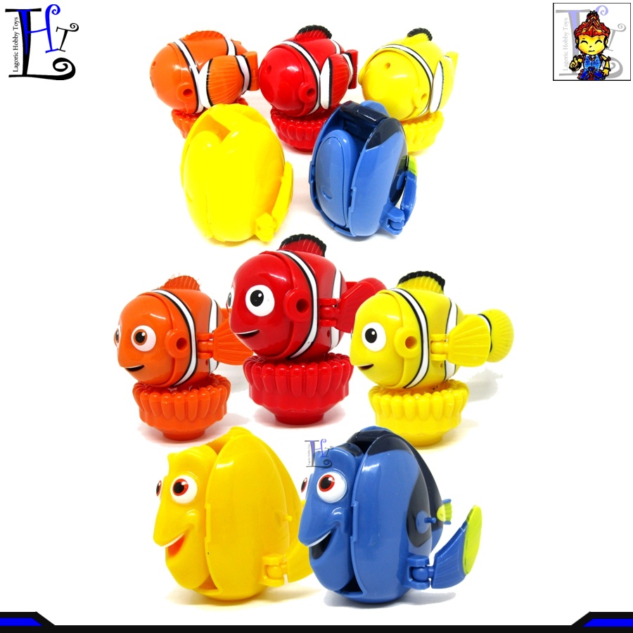 Transform Egg Finding Nemo Dory Single Mainan Figure