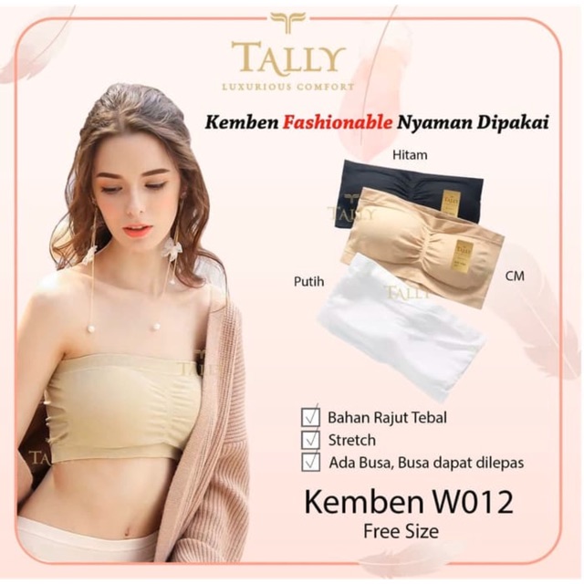 BH / Bra Kemben TALLY W012 Bahan Rajut dan Busa Bisa Dilepas