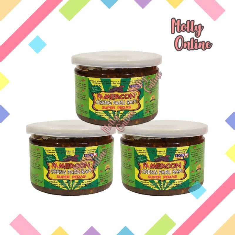 

Mercon Oseng Sambal Super Pedas 250 gr Kemasan Siap Saji Sambal Chilli