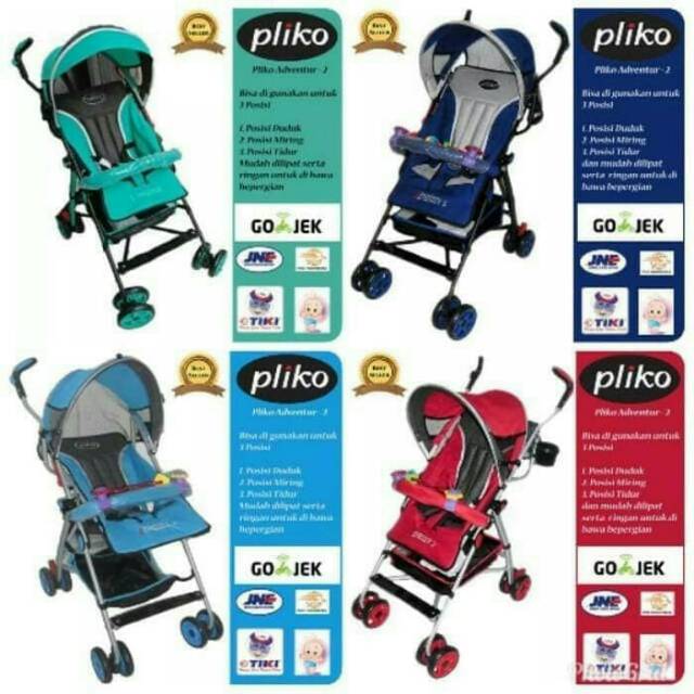 Stroller Murah Lipat Payung Pliko 108 Adventure Shopee Indonesia
