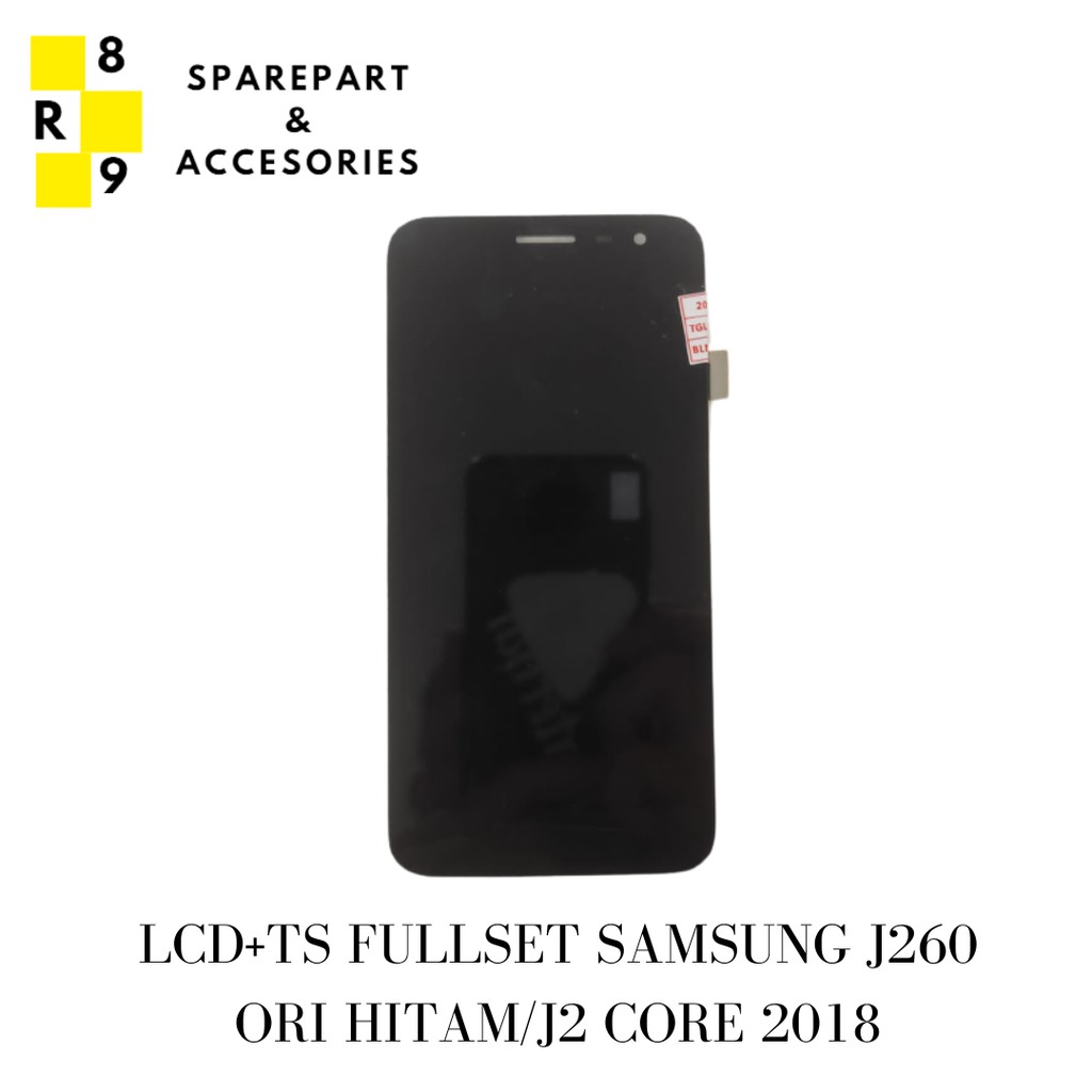 LCD + TS FULLSET SAMSUNG J260 HITAM ORI / J2 CORE 2018