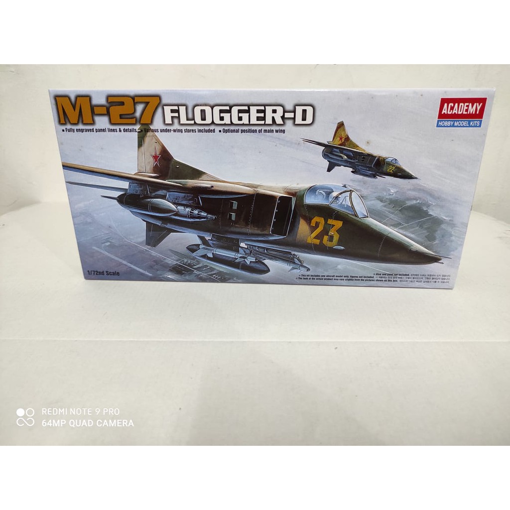 Mainan Rakitan ACADEMY 1/72 M-27 FLOGGER-D 12455