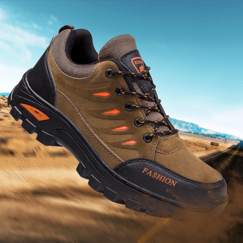 Sneakers Men Sports Shoes For Outdoor Hiking Shopee Indonesia