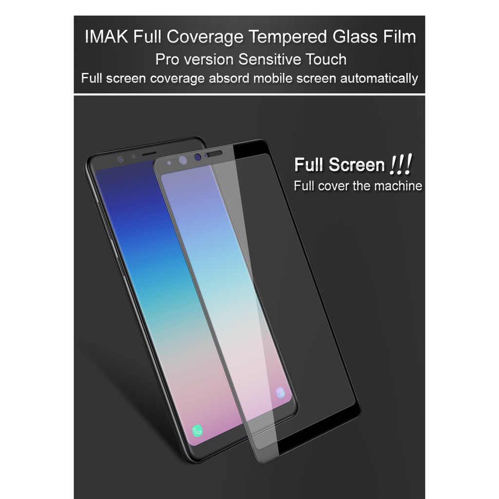 IMAK Premium Tempered Glass Full Cover Pro Plus - Samsung Galaxy A8 Star / A9 Star / G8850