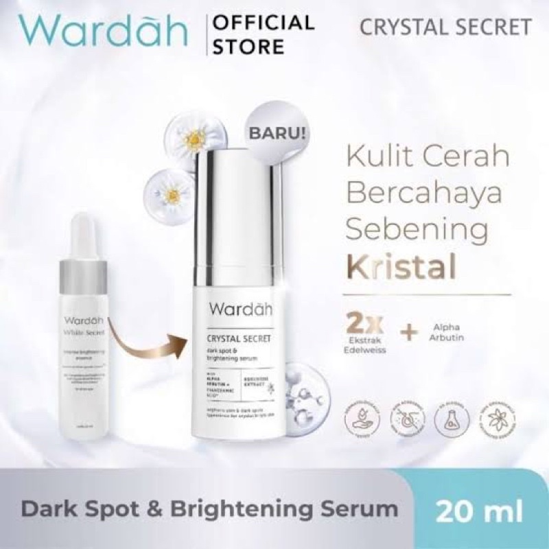 wardah crystal SECRET-Serum wardah crystal SECRET-Serum wajah-serum pencerah-serum flek hitam