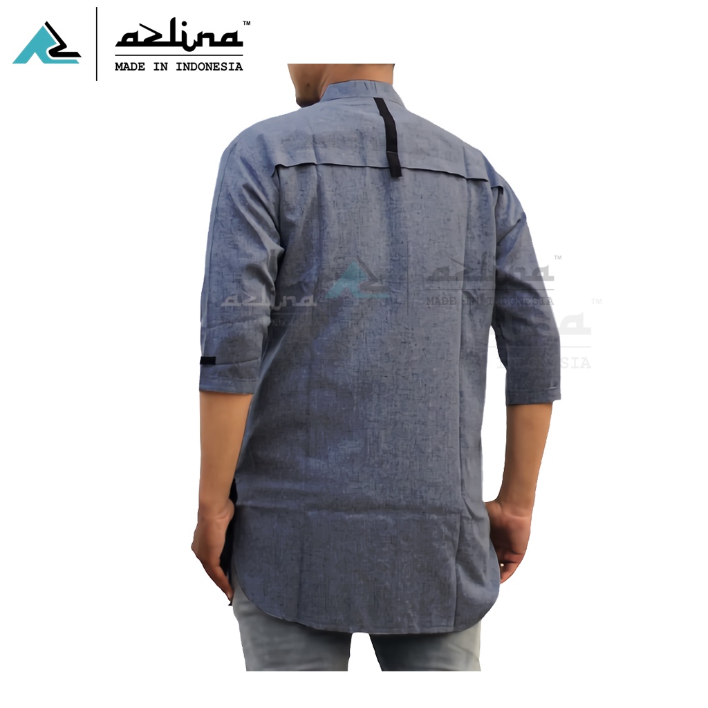 Koko Kurta Pria Modern Masa Kini Lengan 3/4 Bahan Katun Madinah Bisa COD