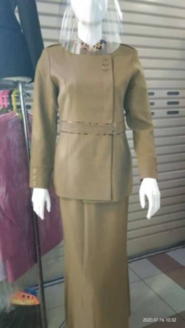 blazer kerja pemda tua set rok A, blazer kerja pns blazer kode ss