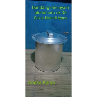 PANCI MIE-DANDANG MIE AYAM UK 35 ALUMINIUM SEKAT BISA DI LEPAS