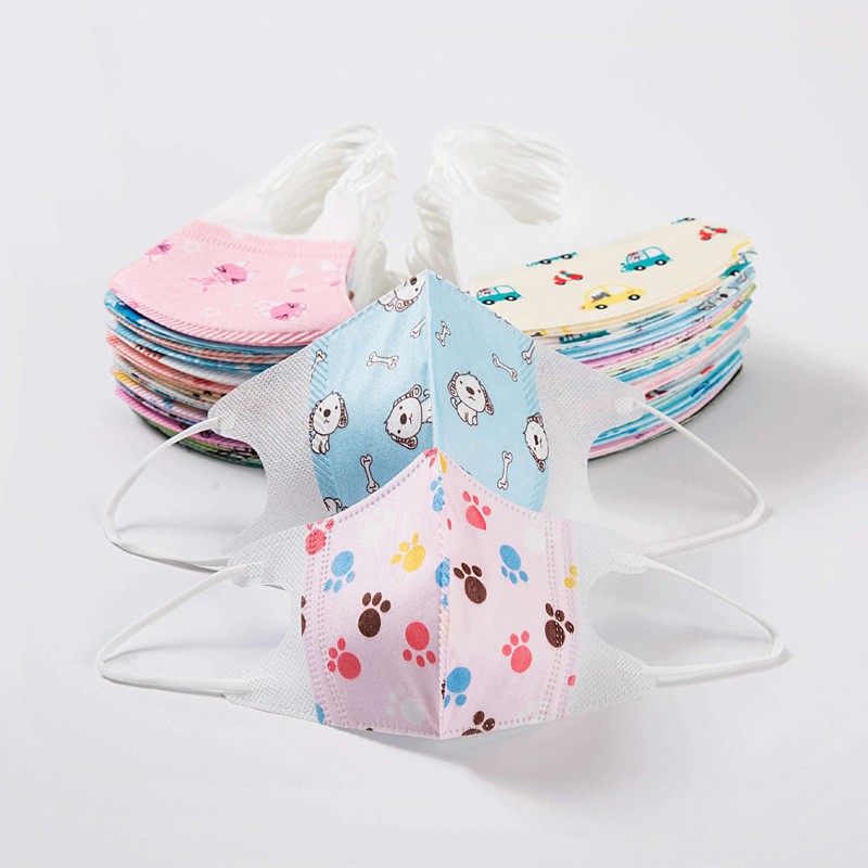 Masker Anak Duckbill isi 20 pcs Mix Motif - Masker Anak umur 3-12 tahun Disposable