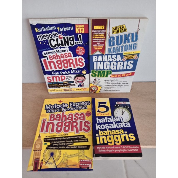 BUKU KAMUS INGGRIS | KURIKULUM TERBARU MDTODE CLING SEMUA MATERI BAHASA INGGRIS / SUPER PINTAR BUKU 