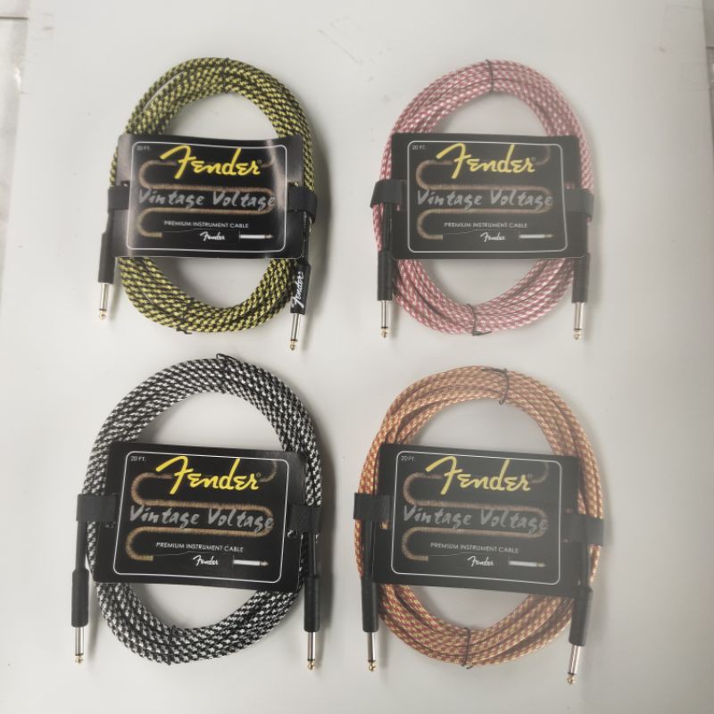 KABEL JEK GITAR FENDER 6 MTR