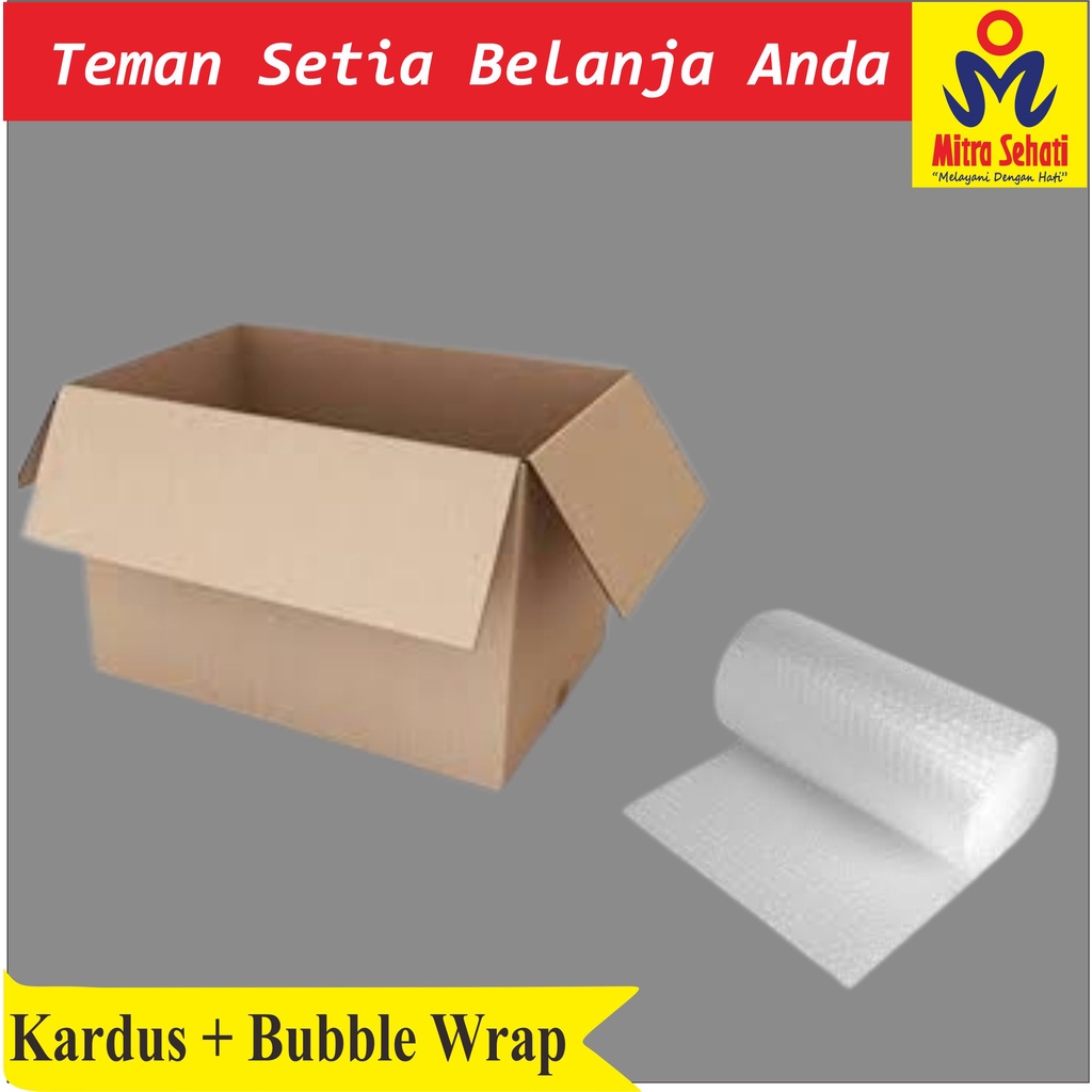

BUBBLE WRAP bonus Kardus (Pengaman Paket) [ Mitra Sehati Swalayan ]