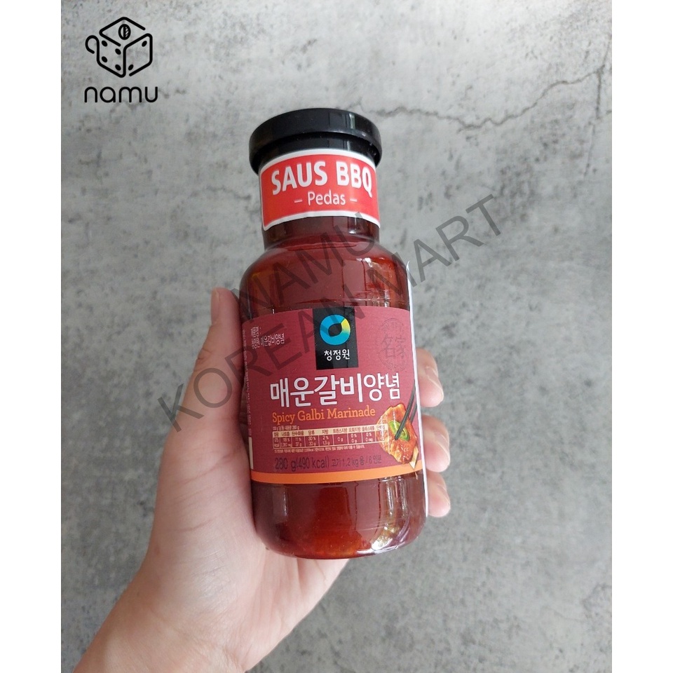 Chung Jung One - Spicy Galbi Marinade Sauce 280gr / Bumbu Pedas Korea / Saus BBQ Pedas