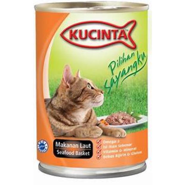 MAKANAN KUCING KUCINTA SEAFOOD 400GR