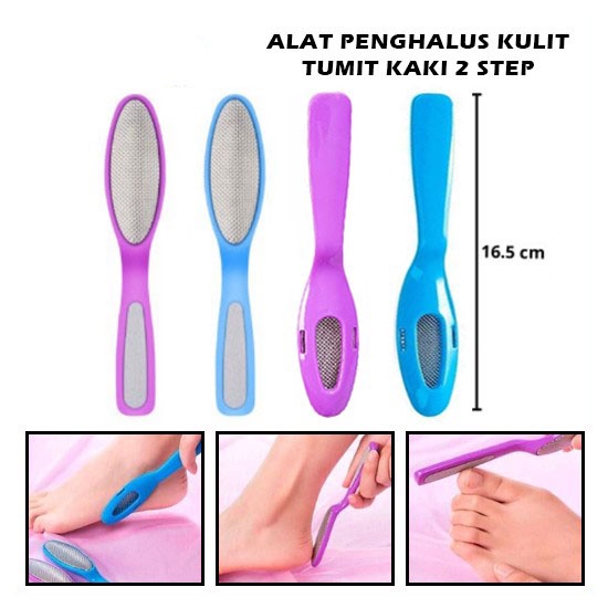 Alat Penghalus Tumit Telapak Kaki 2Step Calluses Remover Pedicure Tools Amplas Pengangkat Kulit Mati