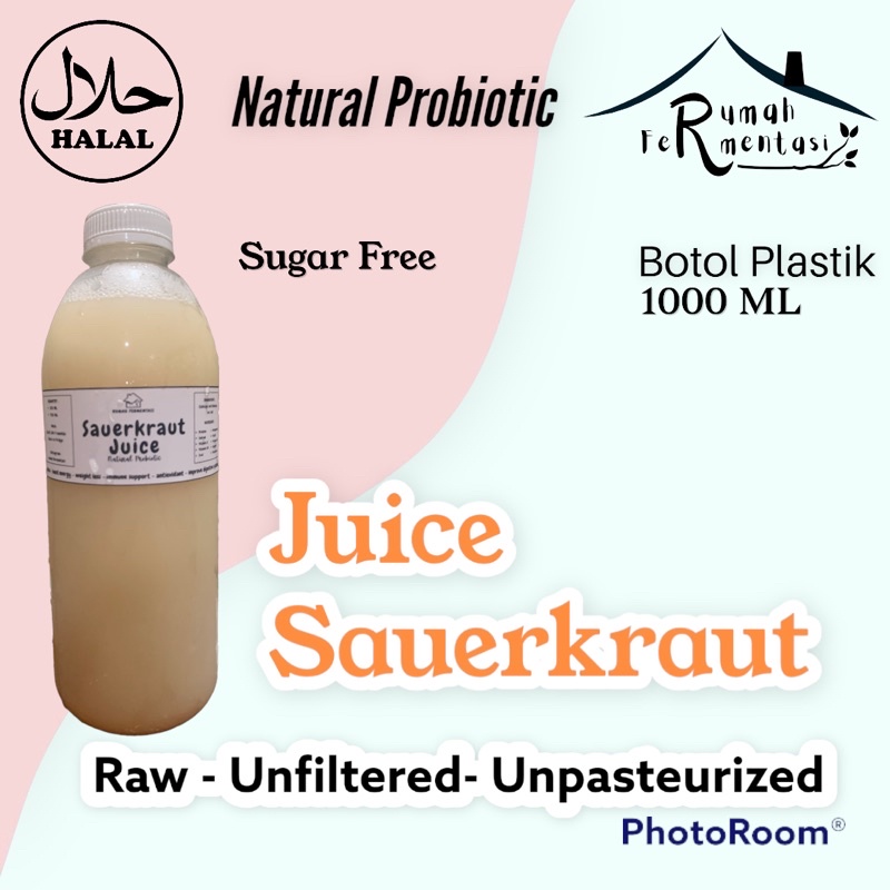 

1 LITER JUS SAUERKRAUT - RAW - UNPASTEURIZED