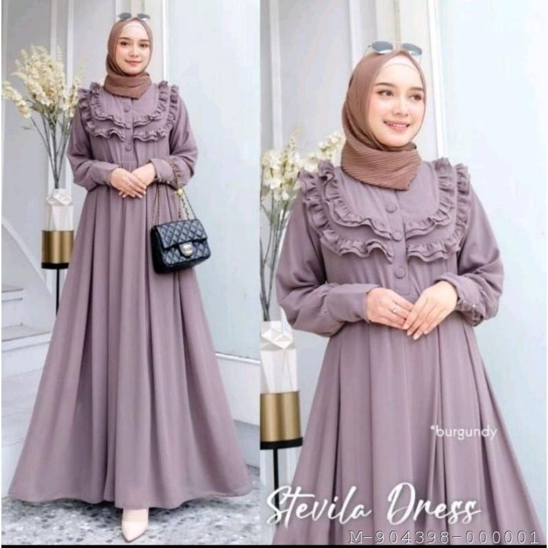 Dress muslim wanita gamis Stevilla