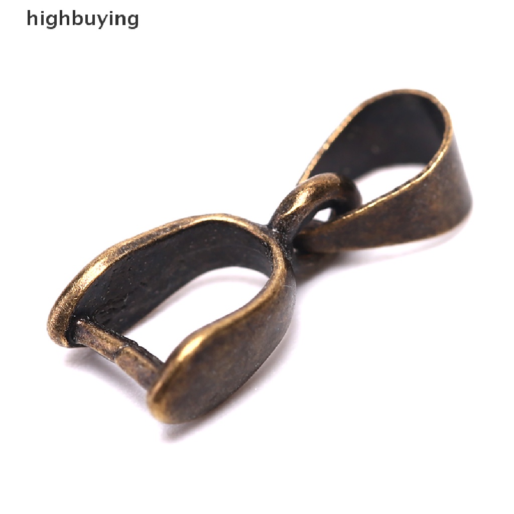 Hbid 20PCS Klip Konektor Liontin Perhiasan Warna Silver / Perunggu / Emas