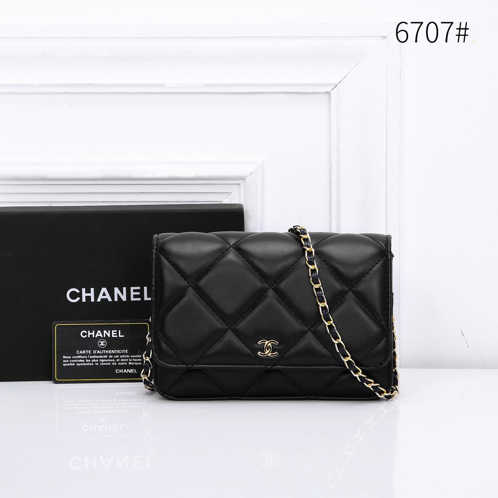 Chanel Quilted Small Lamb Skin Bag #6707 H