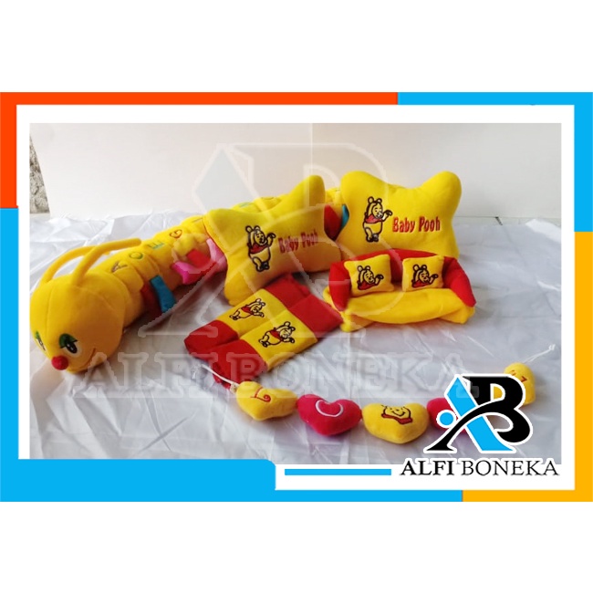 Paket Bantal Mobil dan bantal leher - Bantal sandar Mobil set murah - bantal mobil 7in1 boneka lucu