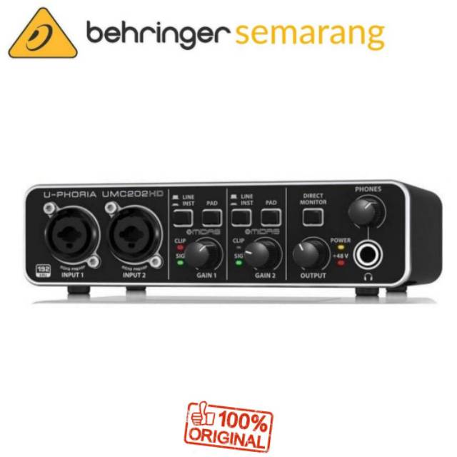 Behringer UMC202HD - UMC202 HD - UMC 202 HD USB Soundcard Audio Interface