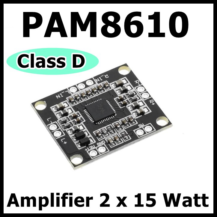 PAM8610 2x15W Stereo Mini Power Amplifier 2 Channel Class D