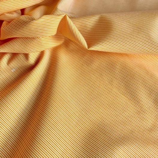 Tokoencit Kain Poplin Denim / Ima Slub / Katun Ima per 1 Meter Motif Salur Besar Kecil