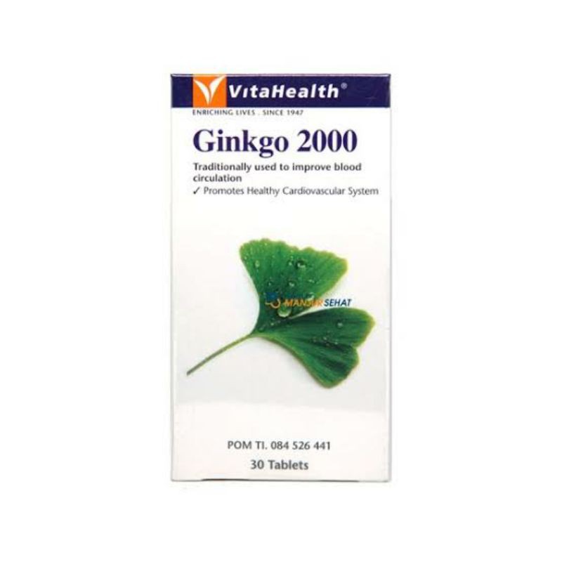 VITAHEALTH GINKGO 2000 ISI 30 TABLET

