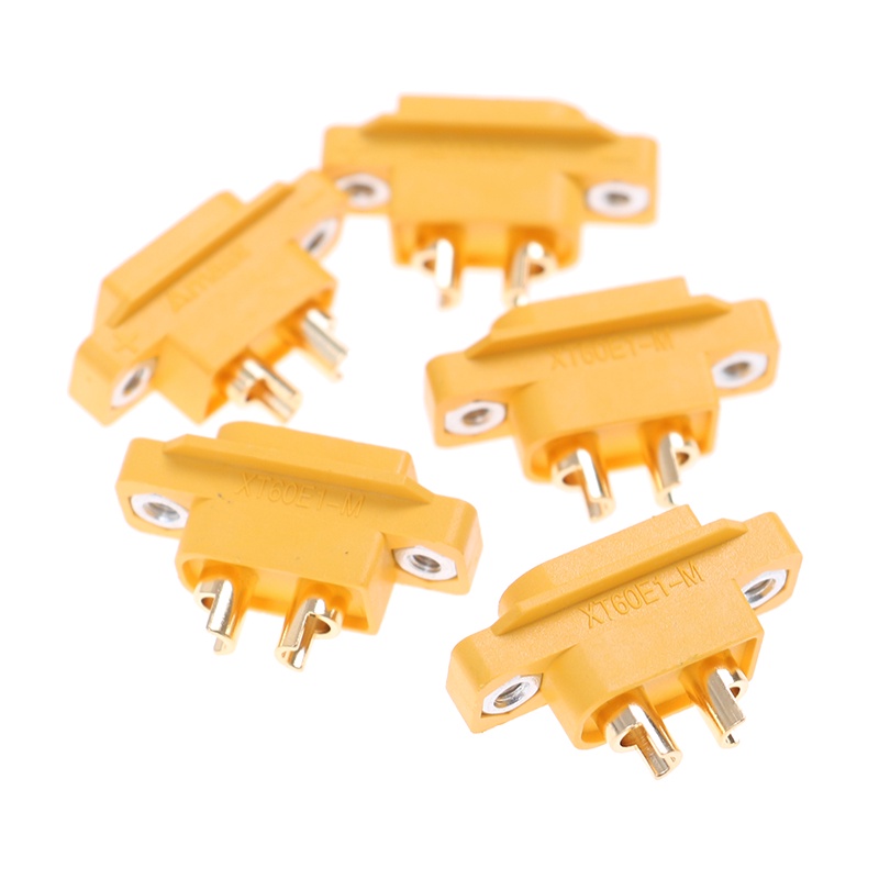 5pcs AMASS XT60E-M XT60 Male Plug XT60 Untuk RC Drone FPV Racing Fixed Board