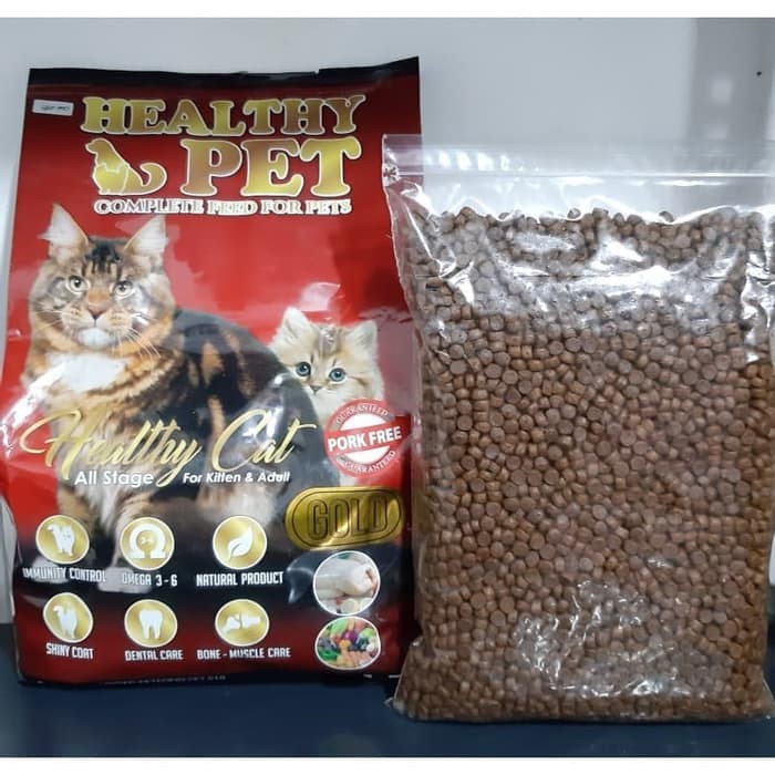 healthy cat 1kg repack all stage kitten dan adult