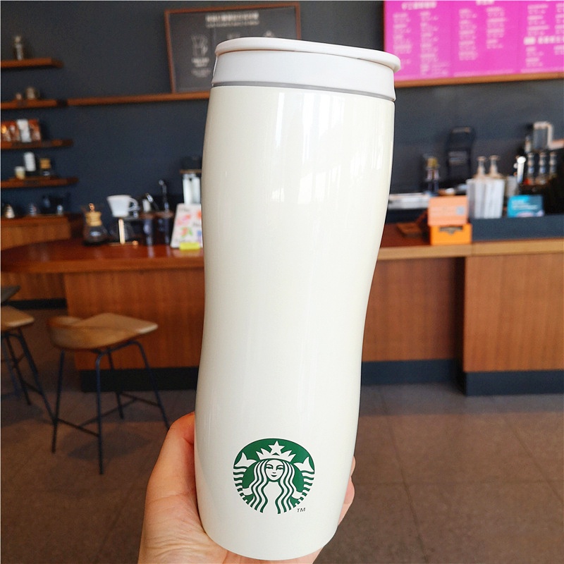 Starbucks kapasitas besar stainless steel mug mudah dibawa 590ml