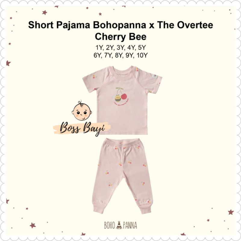 BOHOPANNA x THE OVERTEE - Short Pajama / Setelan Pendek Panjang CPR Piyama Anak