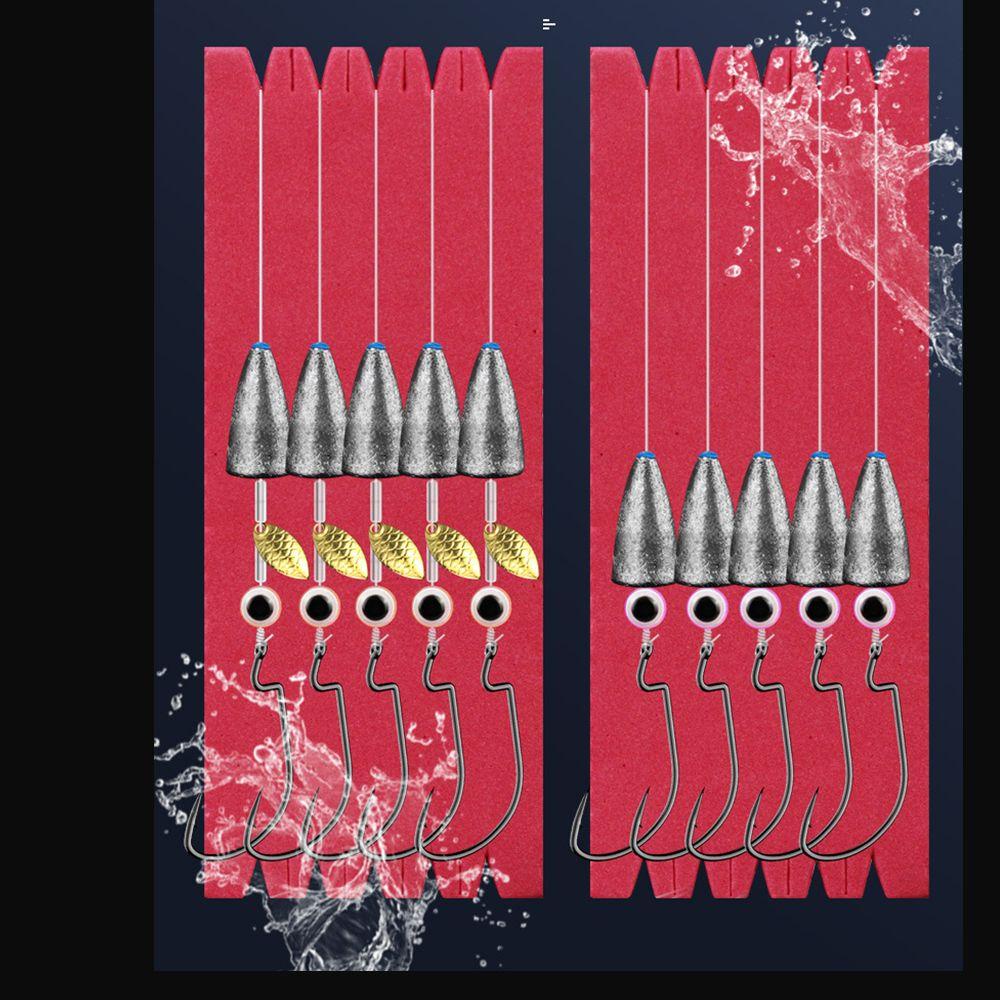 Kait Set Rig TOP Texas Kait TOP Kombinasi Liontin Baru Kail Pancing Fishhooks